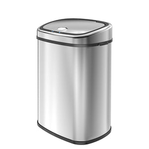 58L Stainless Silver Steel Automatic Sensor Touchless Waste Bin