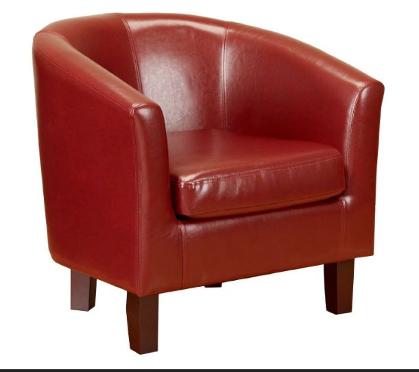 Bonded Leather Tub Chair