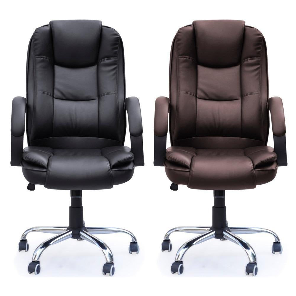 Black/Brown stylish High Back Swivel Adjustable Executive Office Chair