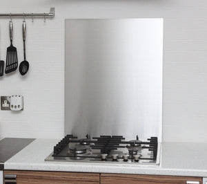 Brushed Stainless Steel Kitchen Splashback 600mm x 750mm