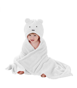 Animal Face Hooded Baby Towel