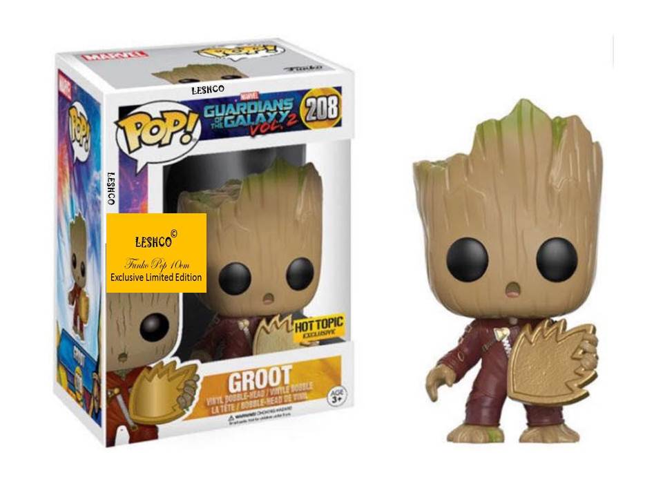 Funko Pop Groot #208 With Keyring & Manual