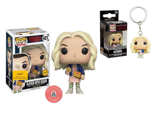 Funko Pop Stranger Things Eleven With Eggos + Free Pocket Pop Keychain