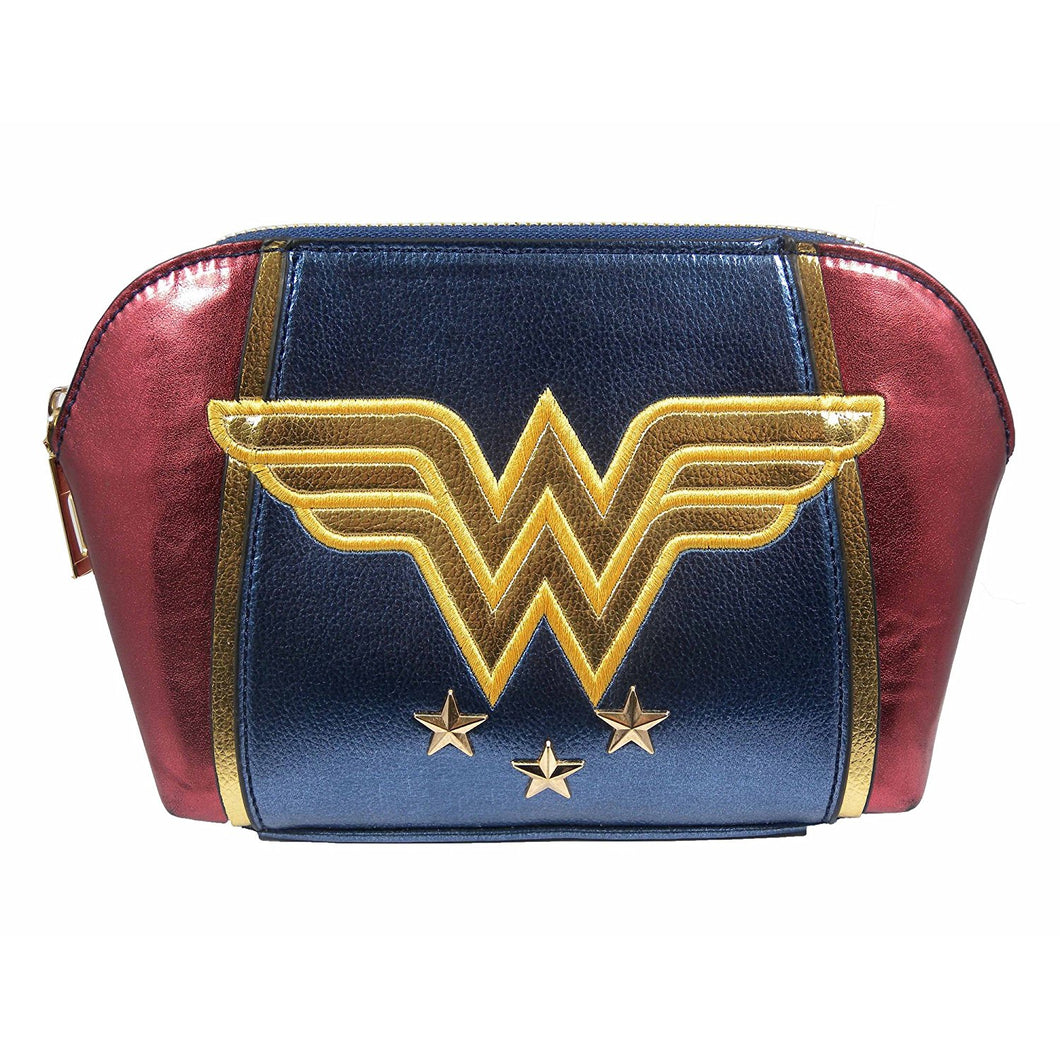 Wonder Woman Logo & Stars Make-Up Bag